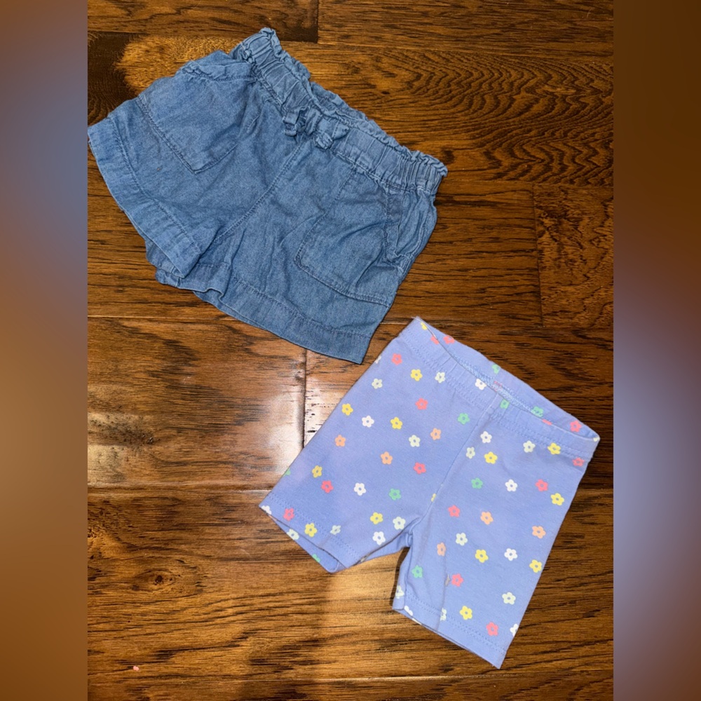 Garanimals Jean Shorts and Biker Shorts - 12 months